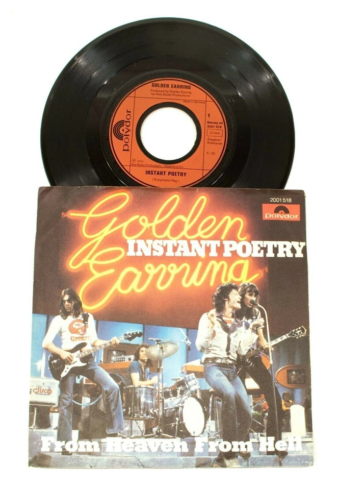 Golden Earring – Instant Poetry / From Heaven From Hell – 7" Vinyl – VG+ - Image 1 of 2