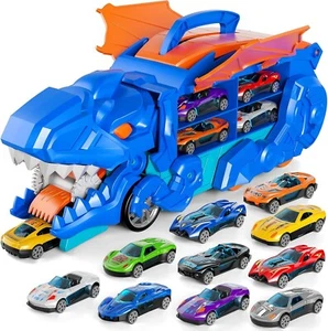 Toys Cars Track Set Dinosaur Truck. Toys for 3 4 5 6 Years Old Boys - Picture 1 of 4