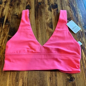 Lululemon Align V-Neck Bra A/B Cup LIPG Lip Gloss Pink Size 4, 6, 8 NWT - Picture 1 of 12
