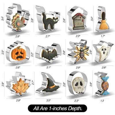 BLACK FRIDAY SPECIAL Halloween Ausstechformen 12 Stk - sehr gute Qualität - Bild 1 von 4