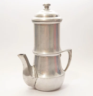 Antigua Cafetera Italiana Retro Filtro de Café Vintage Aluminio "Toscana" Foto 1 de 4