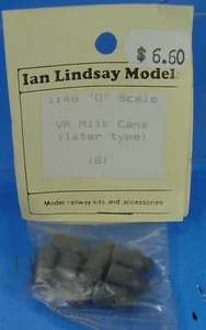 SCALA O /ON3/ON30 1/48 VR LATTINE LATTE TIPO SUCCESSIVO QUANTITÀ = 8 MODELLI IAN LINDSAY - Foto 1 di 1