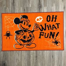 Disney Mickey Mouse Accent Rag Door Rug Halloween Oh What Fun! 20 x 32 in. New