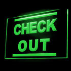 120064 Check Out Motel Hotel Home Decor Display LED Light Neon Sign