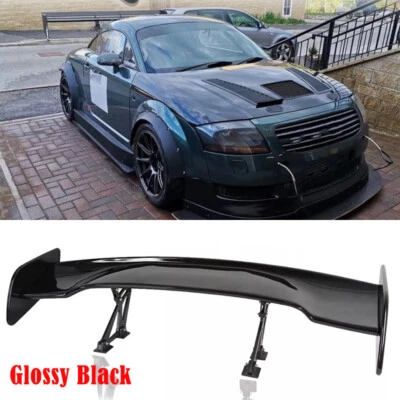 For Audi TT TTS Coupe 47'' Rear Trunk Spoiler GT-Style Racing Wing Glossy Black - Image 1 of 4