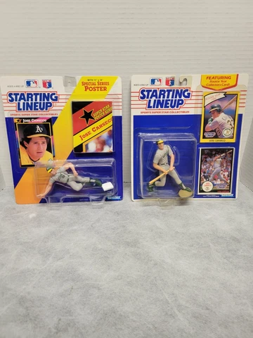 Jose Canseco Starting Lineup Figure Lot Of 2 1990 & 1992 Oakland A's Cover