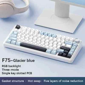 Wireless/Bluetooth/Wired Gaming Mechanical Keyboard RGB Customized 75% Layout - Picture 1 of 28
