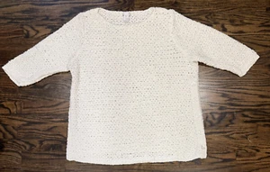 J JILL Open Stitch, Side-Button Summer Sweater | Size XLarge | EUC - Picture 1 of 5