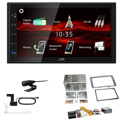 JVC KW-M180DBT 2DIN DAB+ Autoradio für Peugeot 308 2007-2009 schwarz mit Canbus - Bild 1 von 4