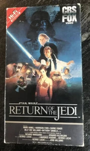 Rare Original Release Star Wars return of the jedi 1983 VHS Tape CBS Fox - Picture 1 of 12