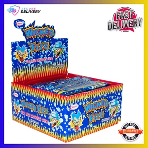 Wicked Fizz Cola/Blue Raspberry/Grape/Strawberry Flavour 12g x 72 Au - Picture 1 of 6