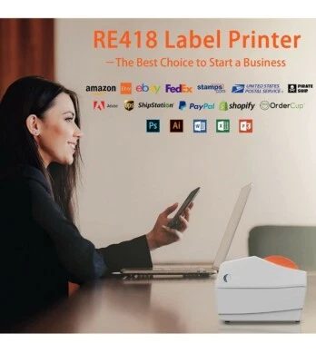 Shipping Label Printer Direct Thermal Barcode USB 4*6 inch FEDEX USPS UPS EBAY.. - Image 1 of 4