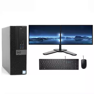Paquete rápido de PC Dell 2x22"" monitores Intel Core i5 1 TB SSD 16 GB DDR4 Windows 11 - Imagen 1 de 12