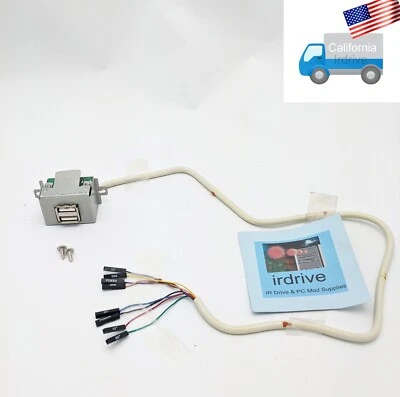 NEU PC Gehäuse Frontplatte Dual USB Port mit einzelnem Anschlusskabel, Schrauben - Bild 1 von 4