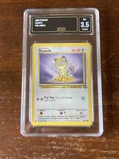 Pokemon Card GRADED GMA 3.5 Meowth #56 1999 Jungle