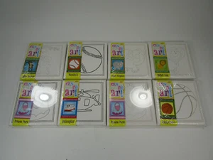 New Lot of 8 Sealed~Canvas Easy to Do Art, 5" x 5" Ready to Paint Artist Kids - Picture 1 of 5