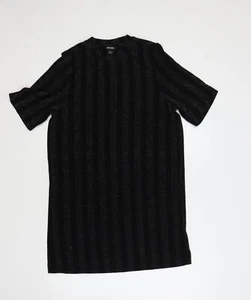 Monki Womens Black Polyester Blend T-Shirt Dress Size XS Crew Neck- - Picture 1 of 10