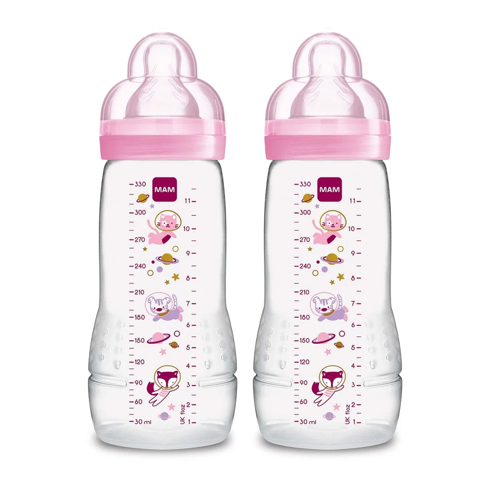 MAM Baby Bottle Girl 11 Ounces 2-count - 2