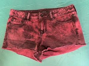 Blackheart Short Shorts Cut Off Red/Black Size 7 - Imagen 1 de 3