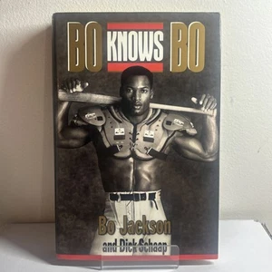 BO KNOWS BO by Bo Jackson Book 1990 1st Edition Autopen Signature HCDJ VG - Picture 1 of 7