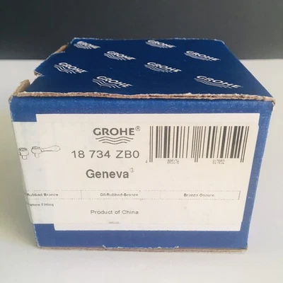 Manijas de palanca Grohe Geneva 18-734-ZB0 bronce frotado con aceite Foto 1 de 4