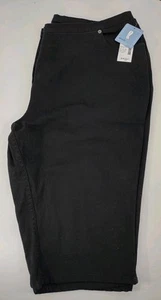 Liz & Me Crop Jeans Women's Petite Plus Size 26WP Stretch Black Pockets NWT - Picture 1 of 13