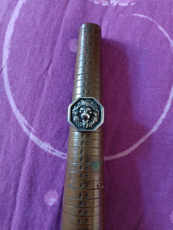 Bague Lion Acier - Photo 1/1