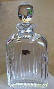 Atlantis Block Lead Crystal Hand Blown Cut Crisal Portugal Ridged Decanter. - Picture 1 of 16