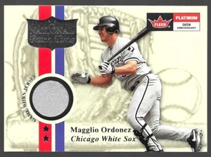 2001 Fleer Platinum Magglio Ordonez National Patch Time Game Worn Jersey - Picture 1 of 4