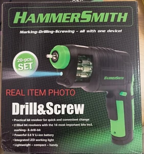 Hammersmith Drill Screw Electric Drill Driver Interchangeable Heads Lithium - Picture 1 of 14