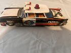 Vintage Metal tin toy Cop Car . Needs Attention