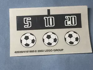 Lego Unused Sticker Sheet 3423 Freekick Frenzy No Bricks 2002 42039 - Picture 1 of 1