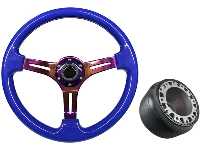 Volante Azul Neo Cromo DB TS + Kit Boss para PROTON 006 - Imagen 1 de 4
