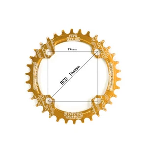 Bike Chain Ring Round 32T-38T 104BCD Chain Ring Crankset Replacement Sprocket UK - Picture 1 of 12
