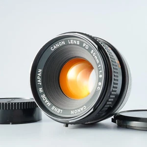 EX+5 Canon FD 50mm F/1.8 S.C. SC MF Standard Prime Lens From JAPAN - Picture 1 of 17