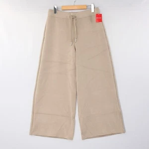 Spanx Womens Pants AirEssentials Cropped Wide Leg Pant Beige Fawn 50433 Size NWT - Picture 1 of 39