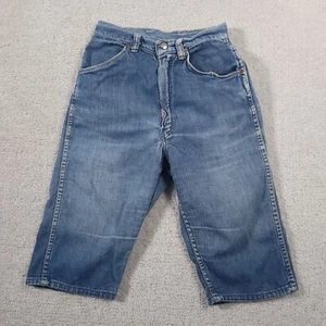 Vtg Wrangler Sanforized Blue Bell 50s 60s Jean Shorts Women's Misses 12 USA FLAW - Picture 1 of 13