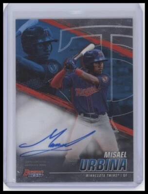 2021 Bowman's Best #B21-MU Misael Urbina Best of 2021 Autographs - Twins - Image 1 of 2