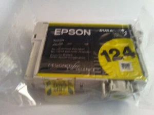 124 (T124120-BCS) Qty 1 yellow cartridge sealed by factory EPSON - Picture 1 of 6