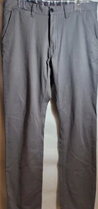 Men's Moshuma Pants Size 34x34 Gray Chino Work Classic - Picture 1 of 16