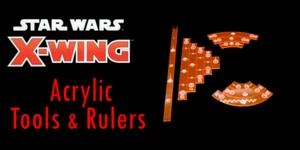Acrylic movement tool template rulers - X-wing Miniatures Game - Picture 1 of 22