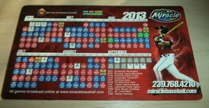Fort Myers Miracle 2013 horario magnético - afiliado de los gemelos de Minnesota FSL - Imagen 1 de 2