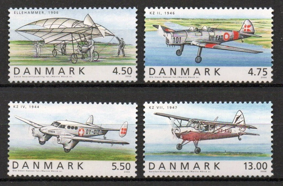 Dinamarca - Aviación - Juego completo 2006 - En muy buen estado MNH **!!!!!  (A7382) Foto 1 de 1