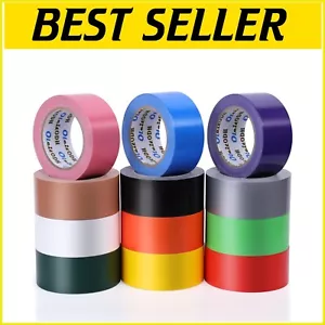 Assorted Colored Duct Tape Bulk - 2 Inch x 30 Yards, Perfect for DIY Projects - Picture 1 of 11