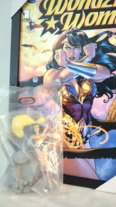 Wonder Woman gerahmter Kunstdruck 12" x 18,25" mit 7" Wonder Woman Figur 1998 - Bild 1 von 19