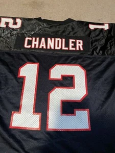 CHRIS CHANDLER Autographed ATLANTA FALCONS JERSEY INSCRIBED ELWAY SUPERBOWL REF - Picture 1 of 4