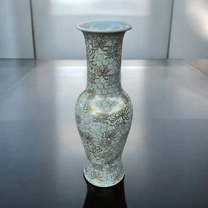 "Exquisito jarrón de porcelana china Celadon - 18+""/como nuevo" - Imagen 1 de 8