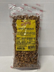 Enjoy Mini Yakko Arare Japanese Rice Crackers 8oz Resealable Bag x1 - Picture 1 of 2