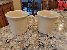 2 Vintage Fiestaware Homer Laughlin Ring Handle Cream Cups Mugs Fiesta