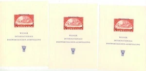 1965 Vienna Austria WIPA stamp exposition overprinted souvenir sheets - Picture 1 of 1